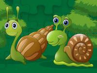 Jeu mobile Cute snails jigsaw