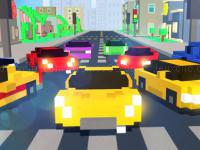 Blocky car racing
