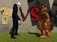 Jeu mobile Slenderman vs freddy the fazbear