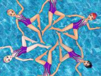 Princess synchronized swimming