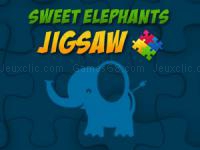 Jeu mobile Sweet elephants jigsaw