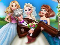 Jeu mobile Ice queen wedding photo