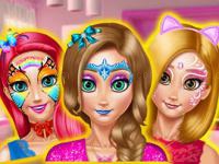 Princess room face painting