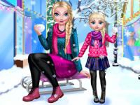 Mommy elsie winter day