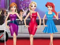Princesses on red carpet