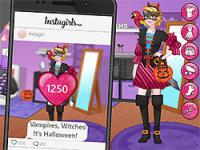 Jeu mobile Instagirls halloween dress up