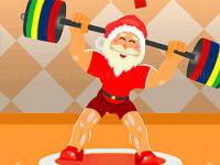 Jeu mobile Santa claus weightlifter