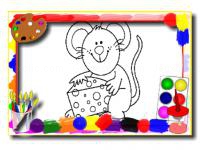Jeu mobile Kids cartoon coloring book