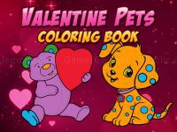 Valentine pets coloring book