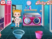 Baby hazel laundry time