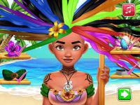 Jeu mobile Polynesian princess real haircuts