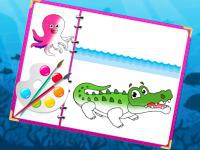 Jeu mobile Sea creatures coloring book
