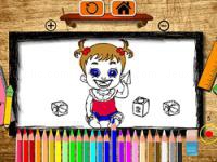Jeu mobile Back to school: baby hazel coloring