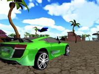 Jeu mobile Xtreme beach car racing