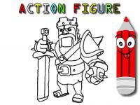 Jeu mobile Action figure coloring