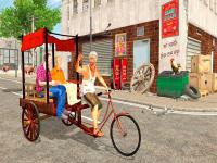 Jeu mobile City public cycle rickshaw driving simulator