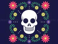 Colorful skull jigsaw