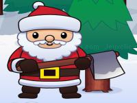 Jeu mobile Wood cutter santa idle