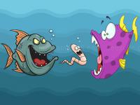 Jeu mobile Angry fish coloring