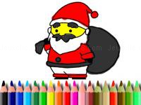 Bts santa claus coloring