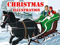 Jeu mobile Christmas illustration puzzle
