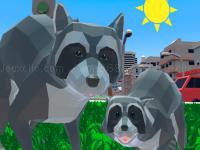 Jeu mobile Raccoon adventure city simulator 3d
