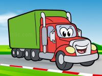 Jeu mobile Happy trucks coloring
