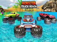Monster truck water surfing: truck racing games