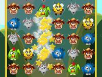 Jeu mobile Funny animals match-3