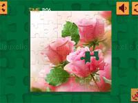 Jeu mobile Pink roses puzzle