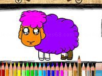 Baby sheep coloring book