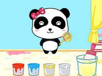 Baby panda color mixing studio