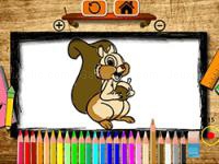 Jeu mobile Squirrel coloring book