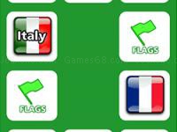 Jeu mobile Memory with flags