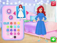 Jeu mobile Princess retro chic dress design
