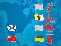 Jeu mobile Match the flag: canadian provinces
