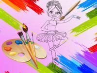 Jeu mobile Little ballerinas coloring