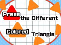 Press the different colored triangle