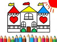 Doll house coloring book