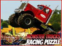 Jeu mobile Monster trucks racing puzzle