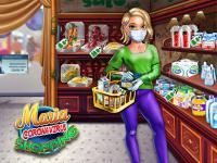 Jeu mobile Maria coronavirus shopping