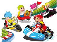 Jeu mobile Cartoon kart puzzle