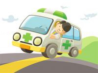 Jeu mobile Cartoon ambulance slide