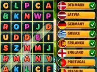 Jeu mobile Word search countries