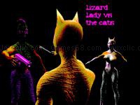 Jeu mobile Lizard lady vs the cats