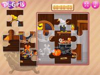 Jeu mobile Witch's house halloween puzzle