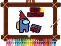 Among us christmas coloring