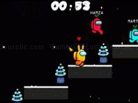 Jeu mobile Among us space run io