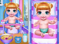 Jeu mobile Princess new born twins baby care