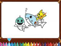 Jeu mobile Baby shark coloring